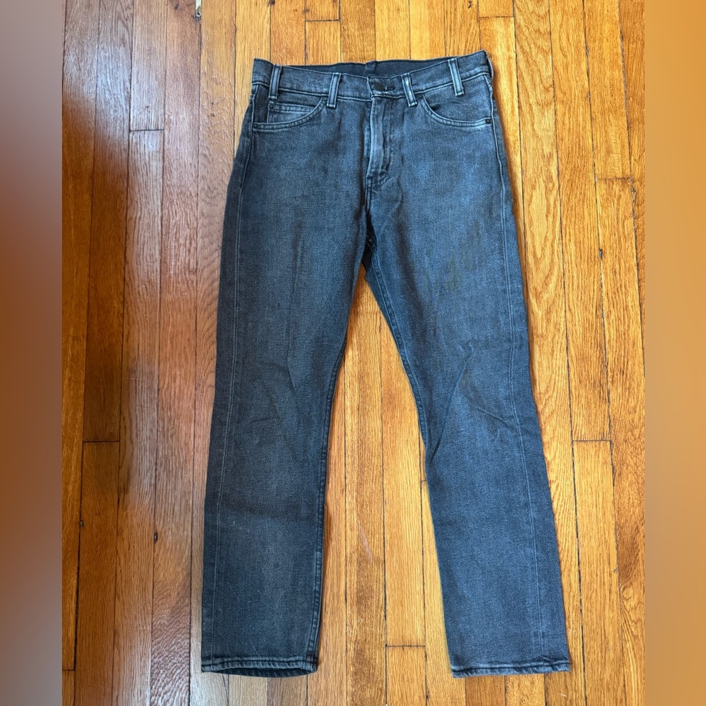 Levi's Dark Gray Straight Leg Jeans